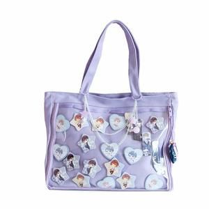 Ita Tote Bag Clear Window Pins Shoulder Bag Handbag Bag Diy, Cosplay :^)